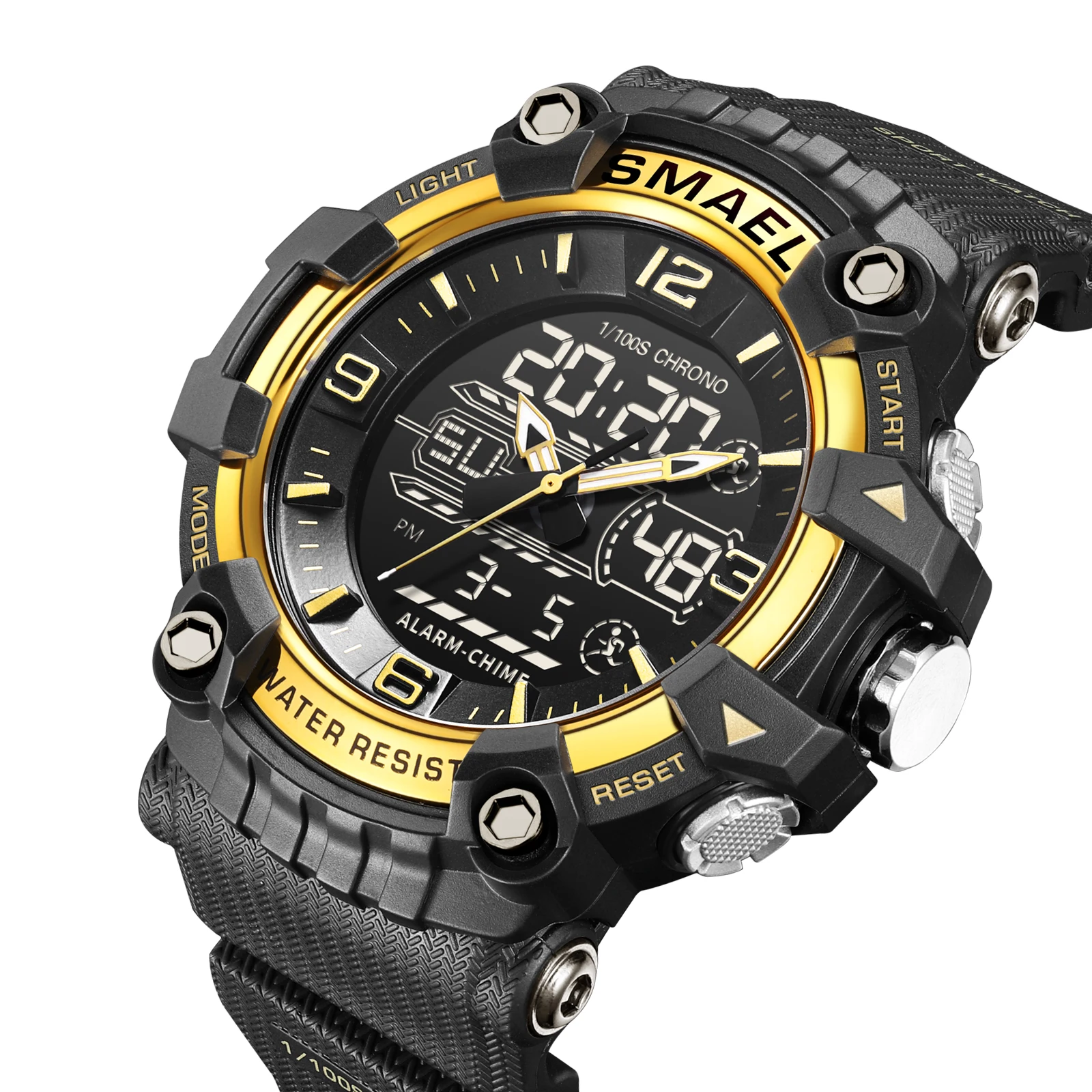 SMAEL Watch Men Sport Alarm Clock For Men 50M Waterproof Wristwatches 8089 Original Brand Men's Wristwatch Quartz Sports Watches