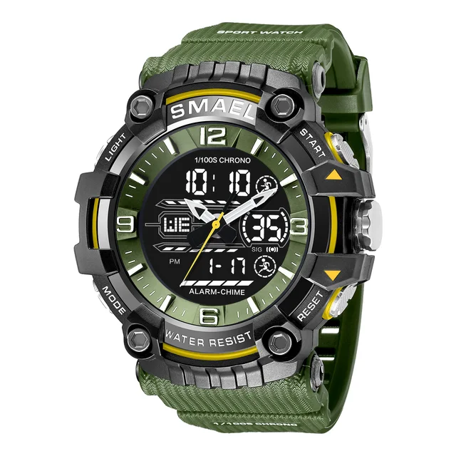 SMAEL Watch Men Sport Alarm Clock For Men 50M Waterproof Wristwatches 8089 Original Brand Men's Wristwatch Quartz Sports Watches