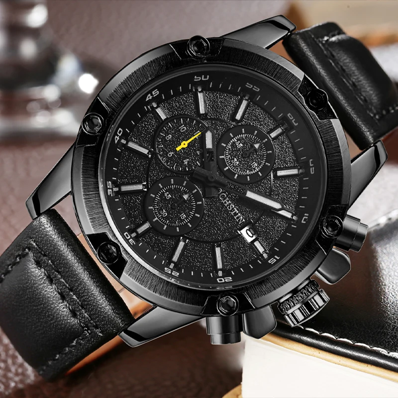 OCHSTIN Personalized Trendy Navigator Series Multi functional Automatic Quartz Movement Men's Quartz Watch