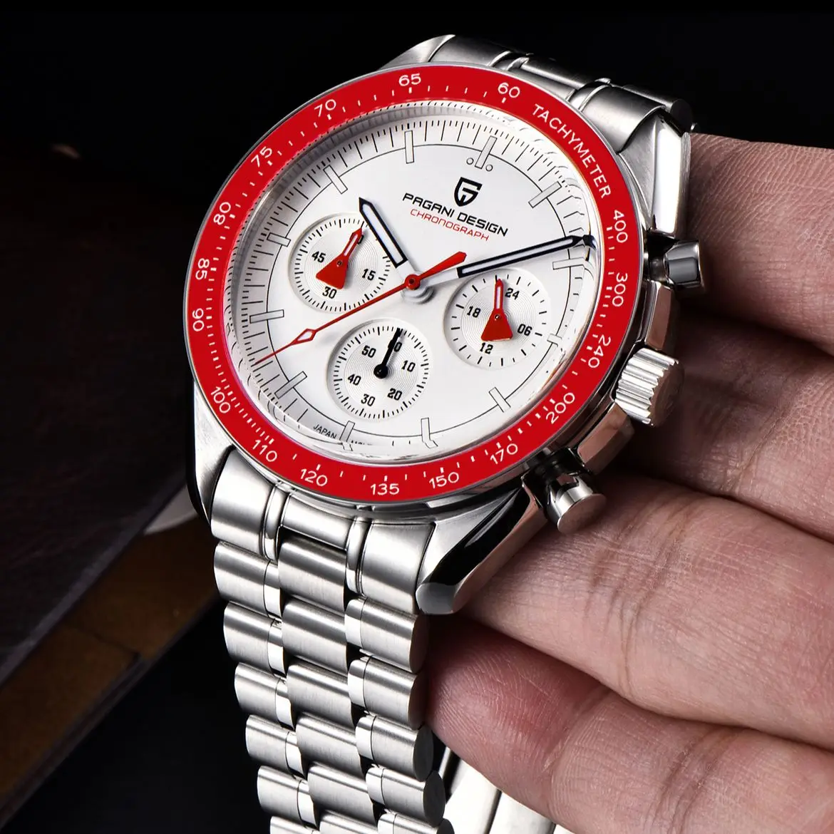 PAGANI DESIGN  AK Project Men's Watches Luxury Quartz Wrist Watch For Men AR Sapphire Speed Chronograph Automatic Date