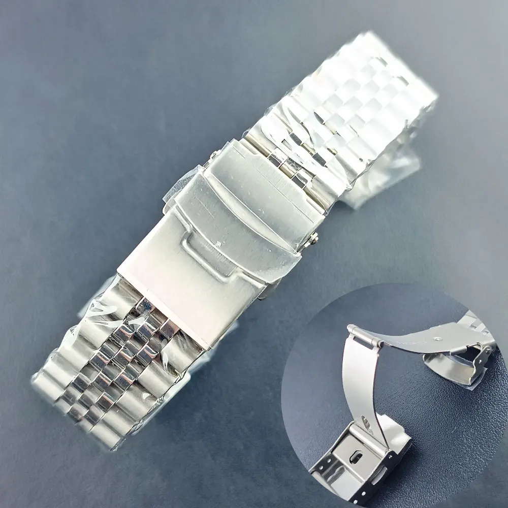 41mm SKX 007 nh36 Watch Case FIT nh34 nh35 Movement 316L Stainless Steel Sapphire Flat Glass Silver Case Luminous Dial