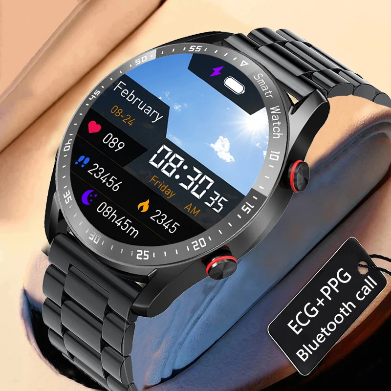 Bluetooth Call Smart Watch Men Waterproof Sport Fitness Tracker Weather Display Man Smartwatch Para Android IOS Watch