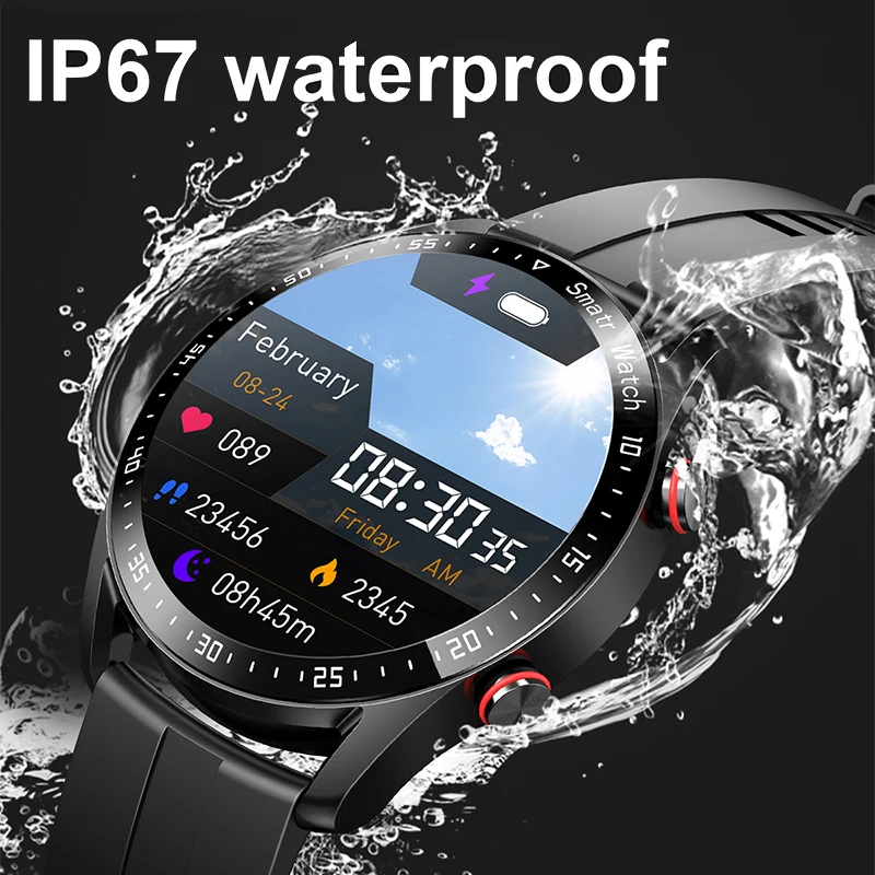Bluetooth Call Smart Watch Men Waterproof Sport Fitness Tracker Weather Display Man Smartwatch Para Android IOS Watch
