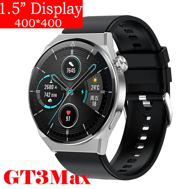 For Men Women GT3 MAX Smart Watch Men Android Bluetooth Call IP68 Waterproof Blood Pressure Fitness Tracker Smartwatch 2024