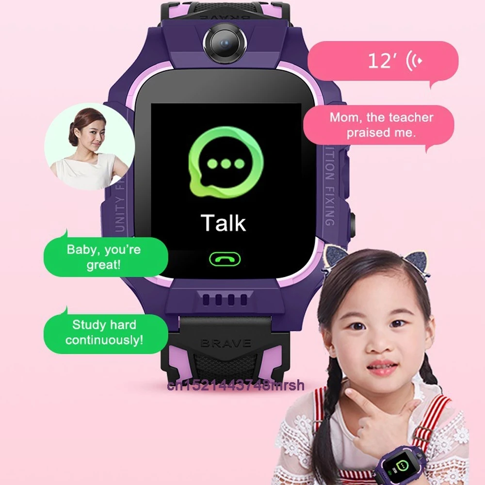 Q19 Kids Smart Watch Phone Children Smart Watch Rotating dual camera Wifi Antil-lost SIM LBS Location Tracker HD Video Call