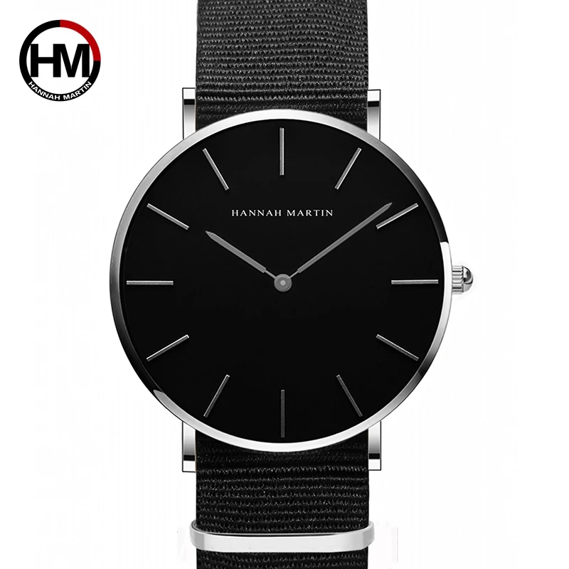 Japan Quartz Movt Men full Black Slim Simple Unisex Wristwatch Fashion Brand Sport Casual Waterproof Watches relogio masculino