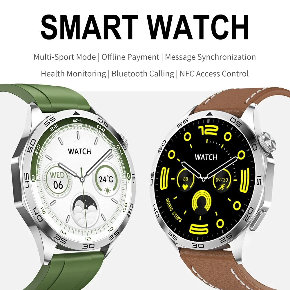 For Huawei Watch GT4 Pro Smart Watch Men NFC GPS Tracker AMOLED 466*466 HD Screen Heart Rate Bluetooth Call SmartWatch 2023 New