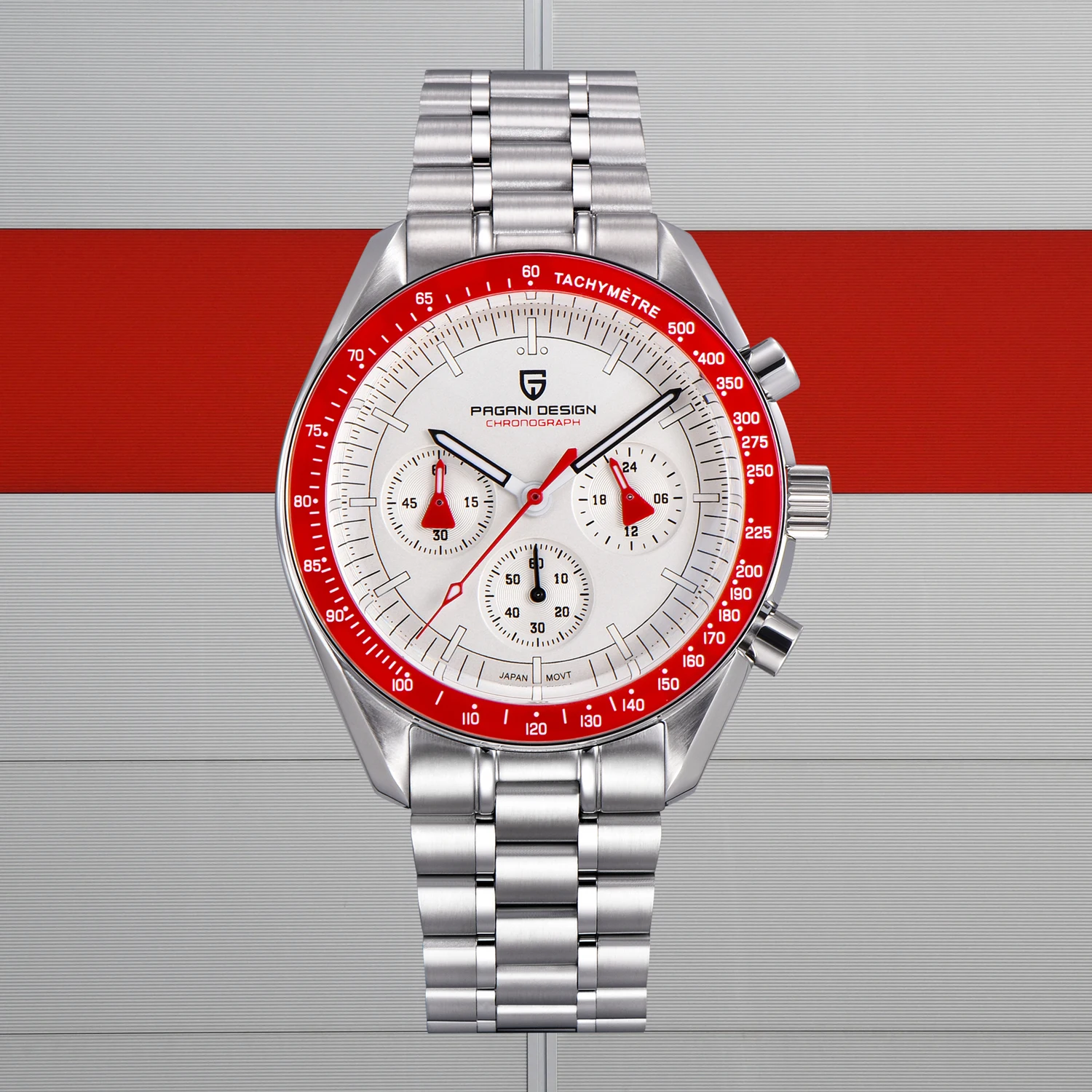 PAGANI DESIGN Sports Chronograph Waterproof Men's Wristwatch choice Sapphire Bezel Watches Luxury Quartz Watch For MenP
