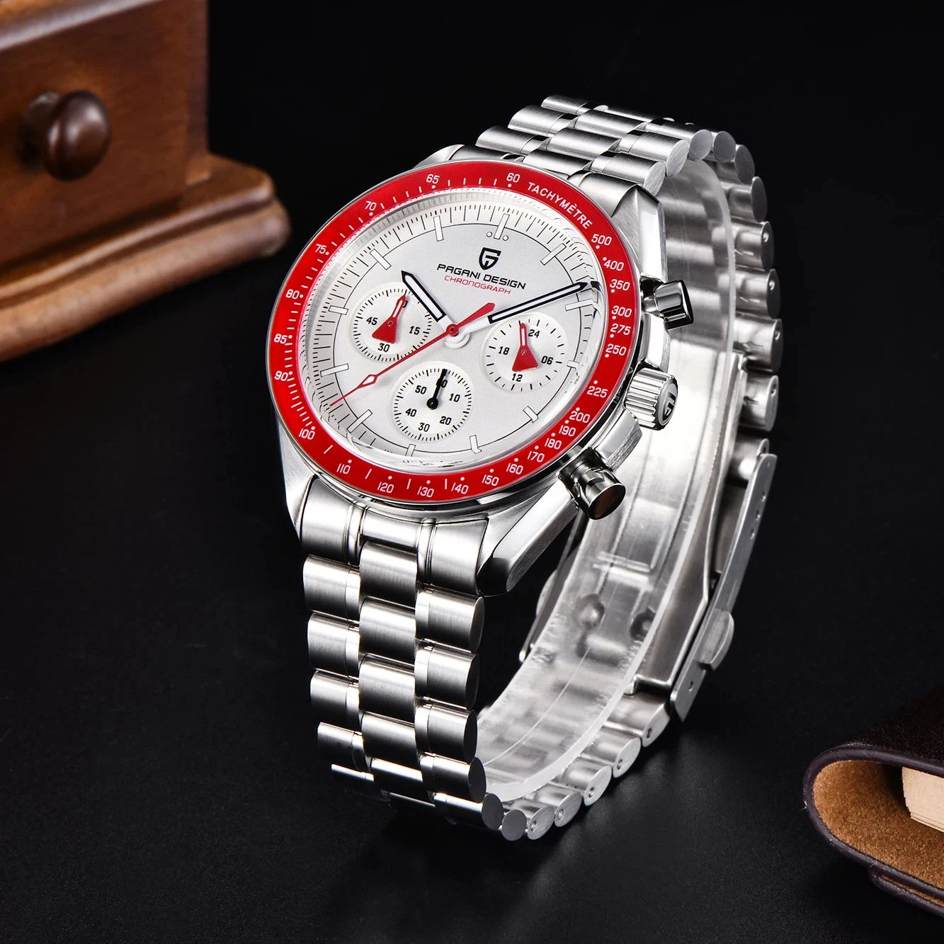 PAGANI DESIGN Sports Chronograph Waterproof Men's Wristwatch choice Sapphire Bezel Watches Luxury Quartz Watch For MenP