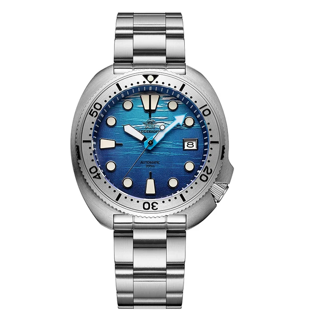 ADDIESDIVE AD2045 Watch For Man 20Bar Waterproof Sapphire Glass BGW9 Blue Luminous Automatic Mechanical Watch Reloj Hombre