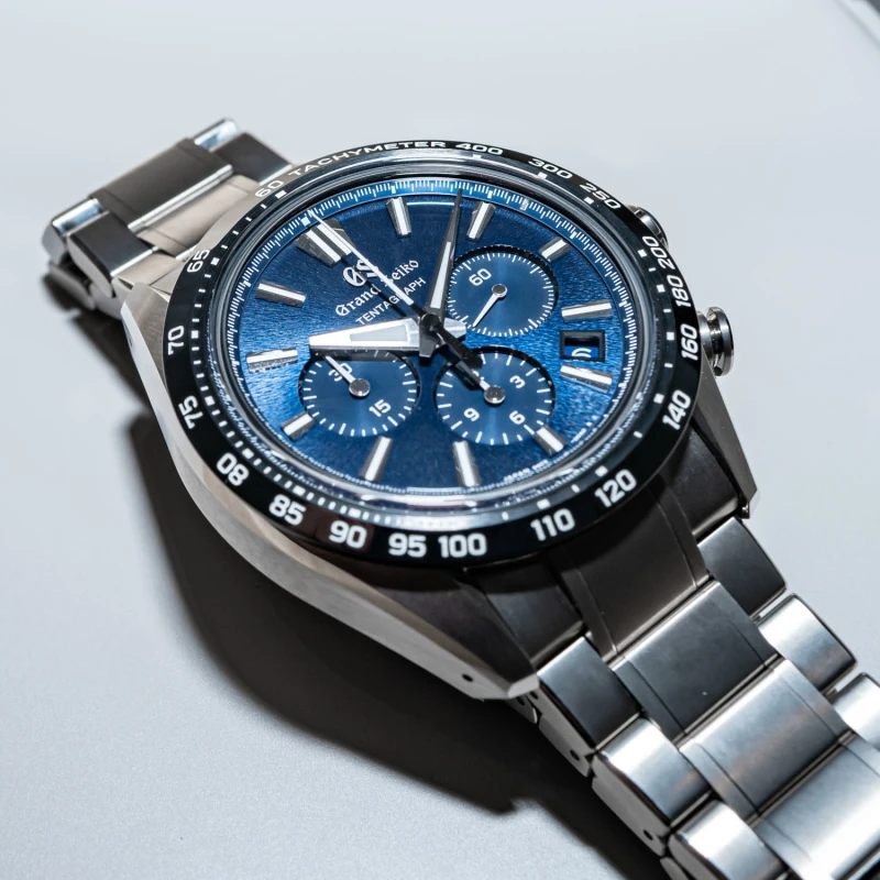 Grand Seiko SLGC001G Tentagraph Evolution 9 Collection Steel Strap Chronograph Quartz Watches for Men Valentine's Day Gift