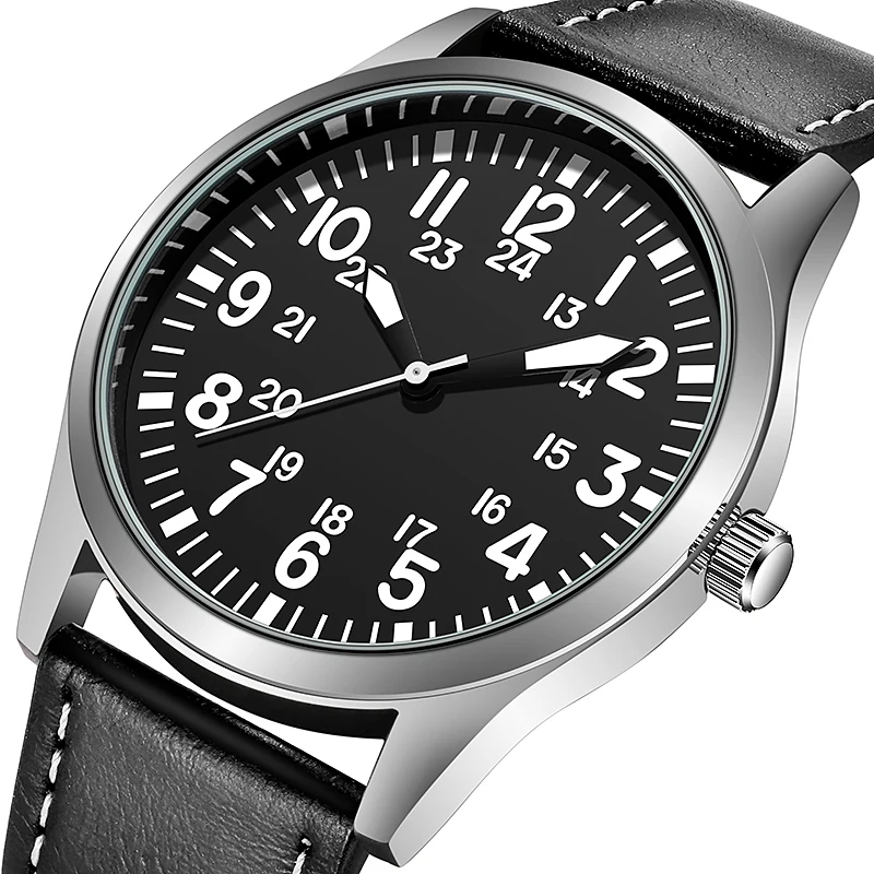 Aviation Inspired 42mm Pilot Collection Easy Reading Japanese Movement 24H Display
