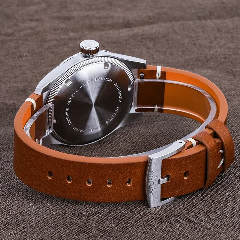 Octopus Kraken Pilot Watch NH35 Movement Automatic Stainless Steel Sapphire Glass 100M Waterproof Vintage Men Luxury Wristwatch