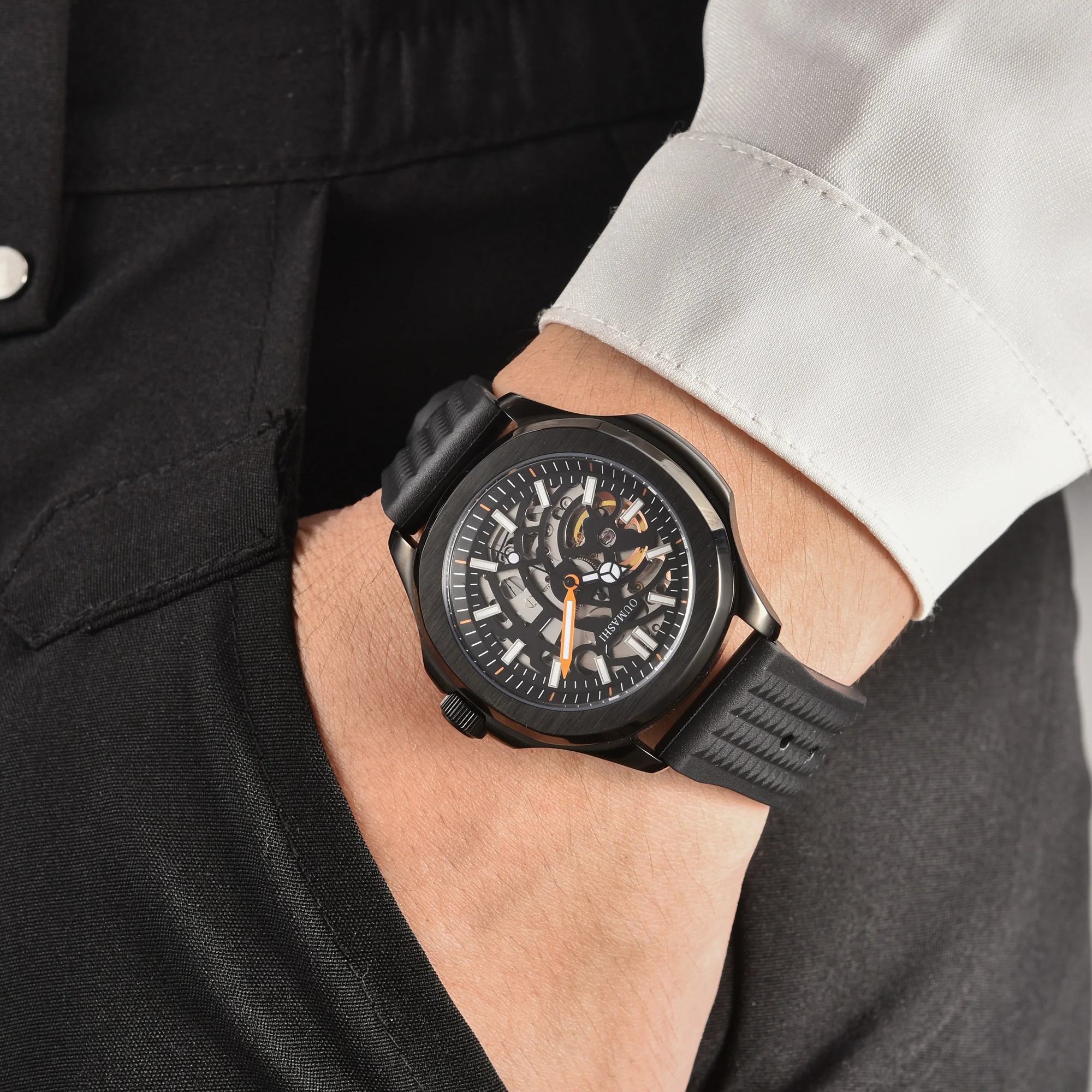 NH38 Movement Automatic Mechanical Creativity Customizable Luxury Watch Sapphire Crystal NH38 Watch Men's Watch