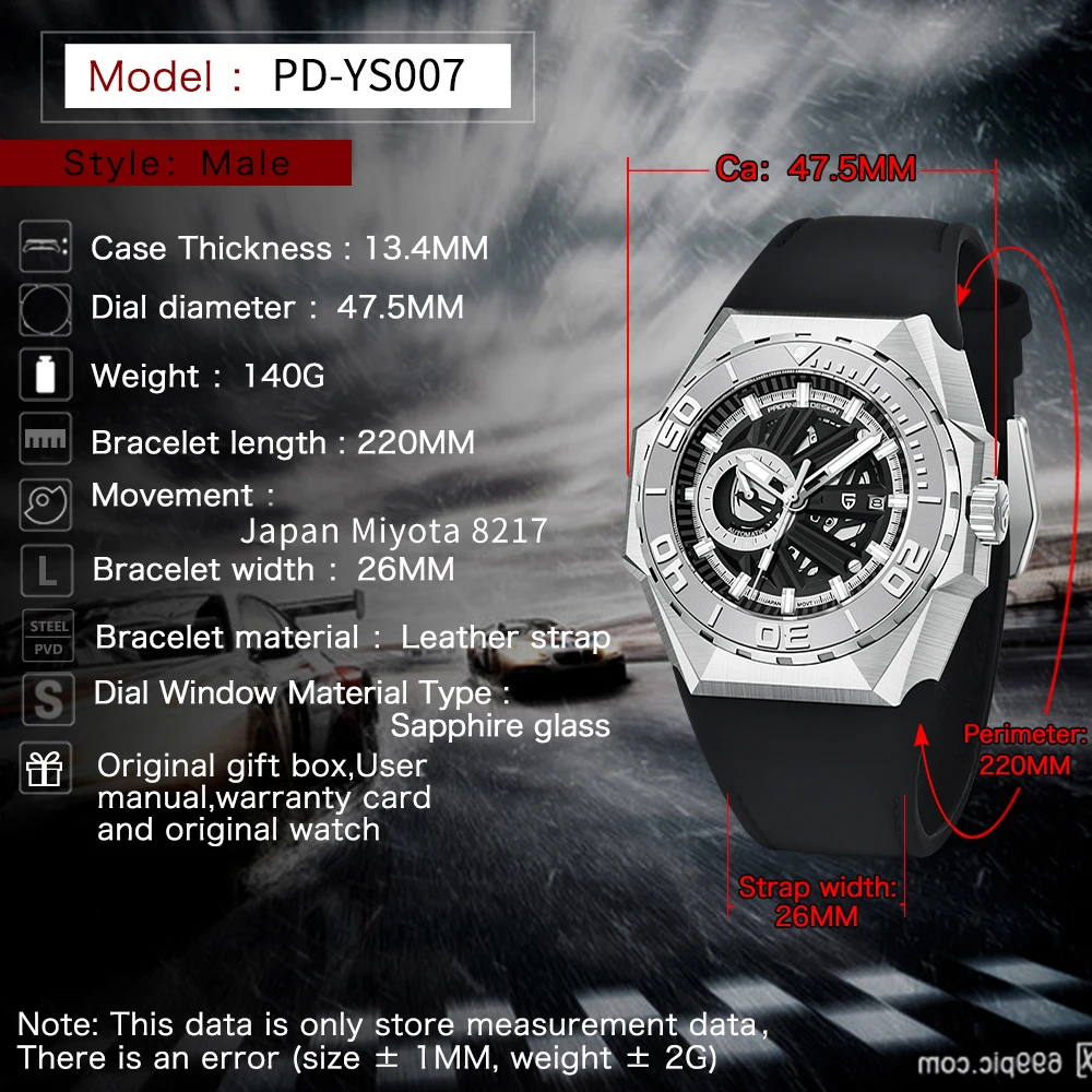 PAGANI DESIGN Sports Diving Men Watch Luxury Mechanical Automatic Watch 10bar Stainless Steel Watches Automatic watchesPro