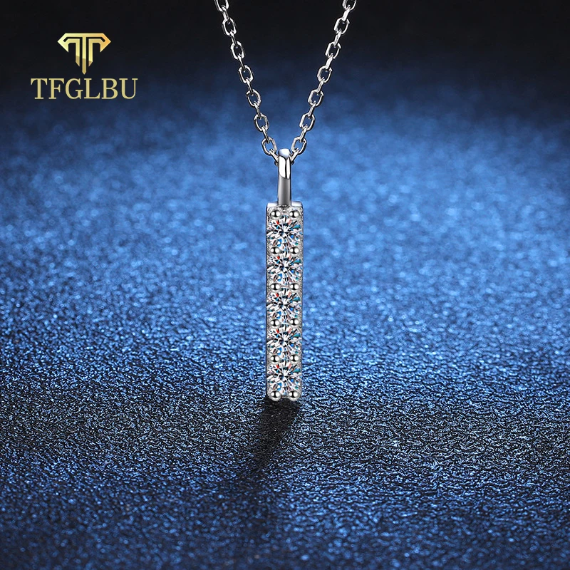 0.5CTTW Certified Excellent Cut Moissanite Pendant for Women S925 Sterling Silver Necklace Elegant Shiny Diamond Jewelry