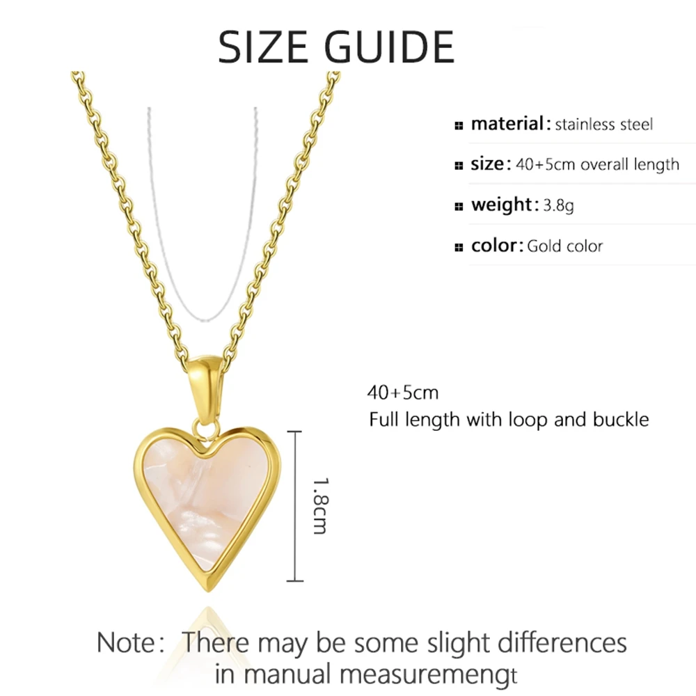 WILD & FREE Vintage Heart Pendant Necklaces for Women Stainless Steel Metal Chains Choker Trendy JewelryProduct sellpoints