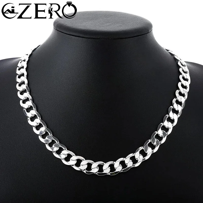 Special offer 925 Sterling Silver necklace for men classic 12MM chain 18-30 inches fine Fashion brand jewelry party wedding gift