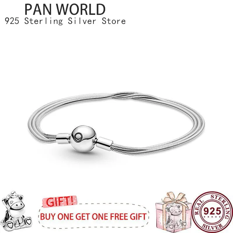 Hot Selling 925 Sterling Silver Beaded Love Heart T-shaped Women's Logo Bracelet Suitable for Original DIY Charm Jewelry