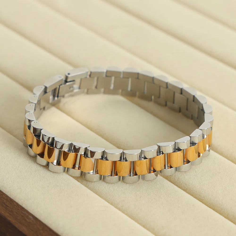 Stainless Steel Bracelet For Women Luxury Silver Gold Color Chain Bangle Female Simple High Quality Fine Jewelry Gift