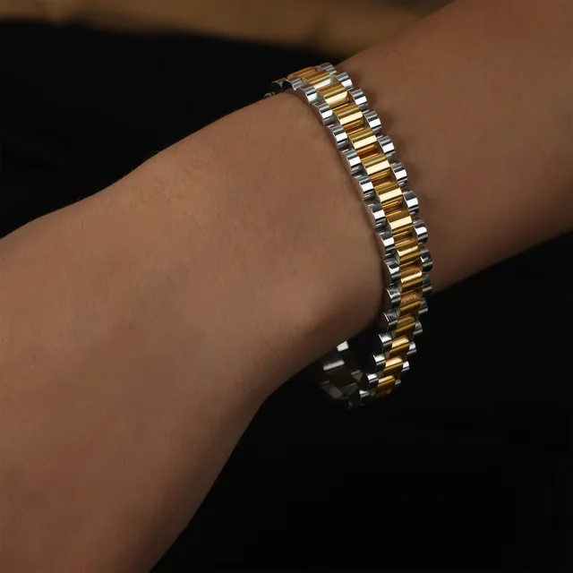 Stainless Steel Bracelet For Women Luxury Silver Gold Color Chain Bangle Female Simple High Quality Fine Jewelry Gift