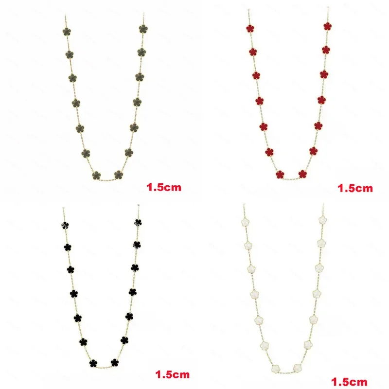 Hot Selling Natural Gemstones 925 Silver Clover Four Leaf/Five Leaf Necklace Sweater Chain For Women Party Jewelry Free Shipping