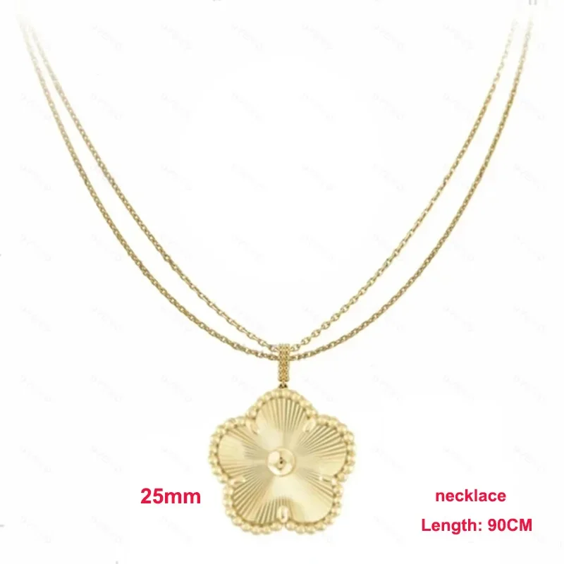 Hot Selling Natural Gemstones 925 Silver Clover Four Leaf/Five Leaf Necklace Sweater Chain For Women Party Jewelry Free Shipping