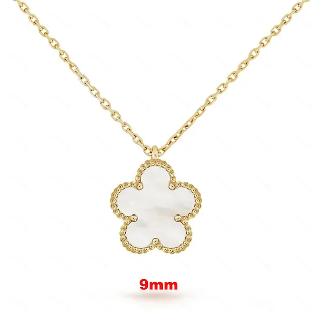 Hot Selling Natural Gemstones 925 Silver Clover Four Leaf/Five Leaf Necklace Sweater Chain For Women Party Jewelry Free Shipping