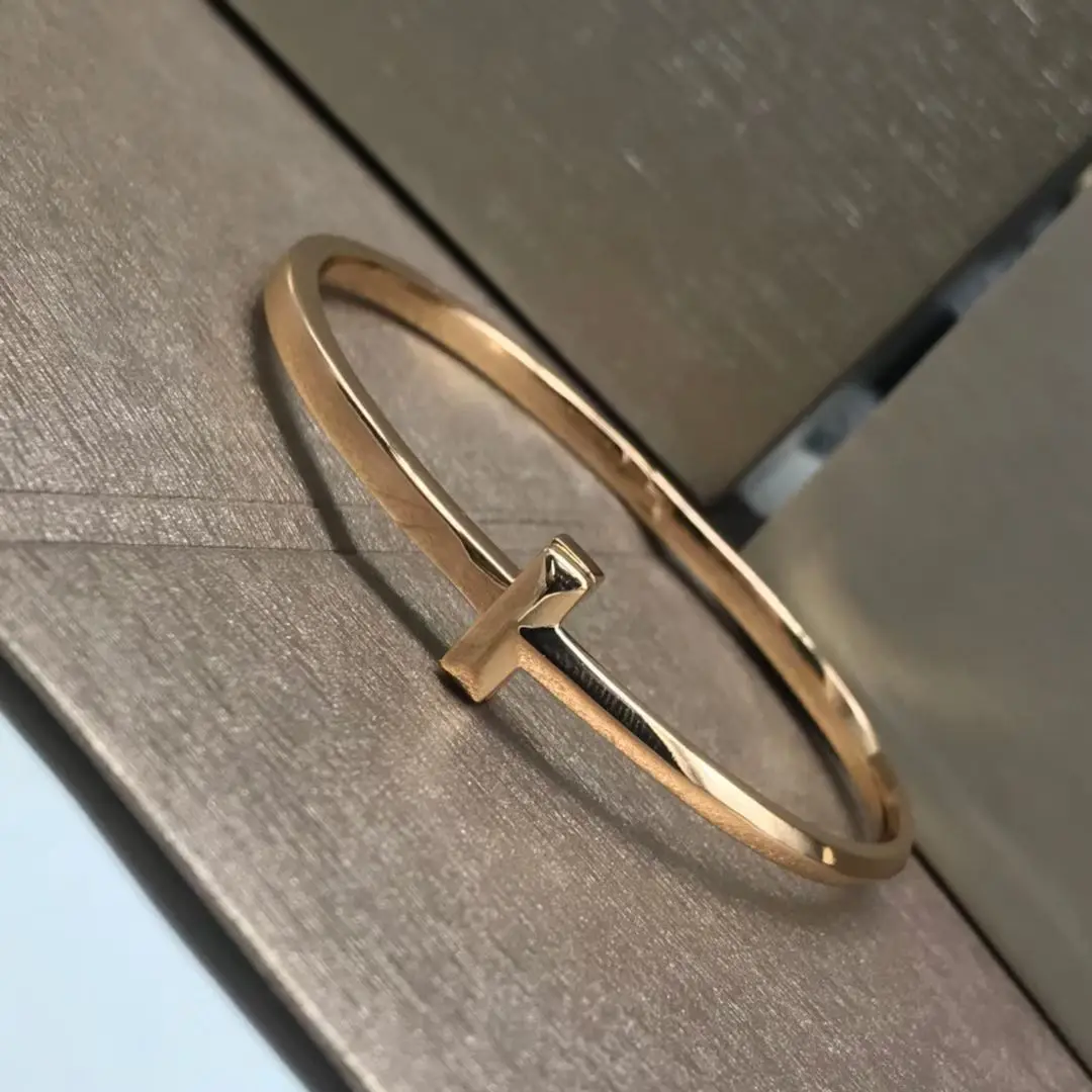 1: 1 Tiff 925 Silver Narrow Edition Classic Fashion Exquisite High Quality Zircon Bracelet Women's Boutique Bracelet Jewelry Bes
