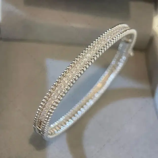 Luxury Brand Jewelry High Quality 925 Sterling Silver Single Row Zircon Bracelet Women Simple Temperament Fashion Party Gifts