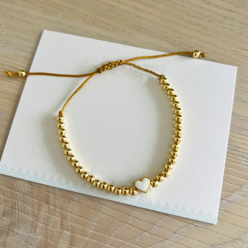 18K Gold Plated Beaded Bracelet for Women's Jewelry High Quality Fashion Jewelry Gifts LL378