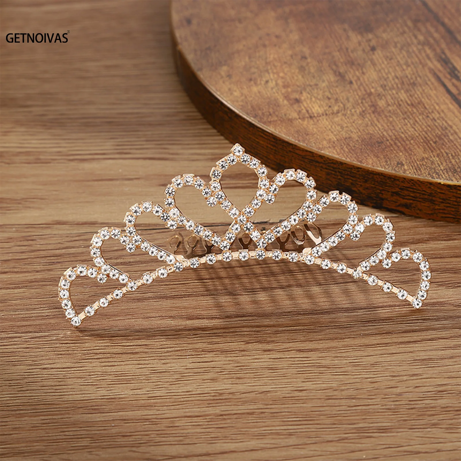 Children Mini Crowns Hair Comb Crystal Princess Crown Bridal Tiaras For Women Girls Rhinestone Pearl Wedding Bridal Tiara Gift