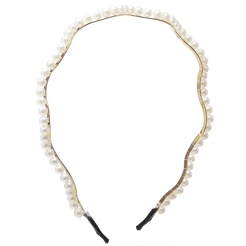 Yobest Fashion Elegant Full Pearls Hairbands for Women Sweet Headband Hair Bundle Lady Hair Hoops Accessories