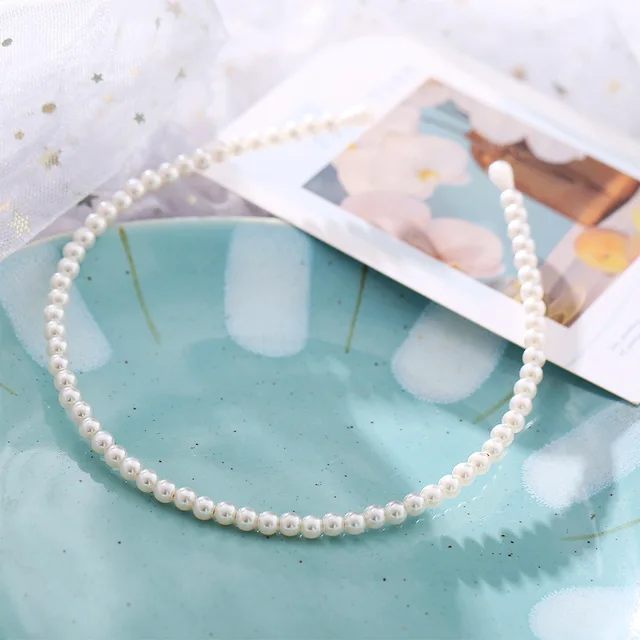 Yobest Fashion Elegant Full Pearls Hairbands for Women Sweet Headband Hair Bundle Lady Hair Hoops Accessories