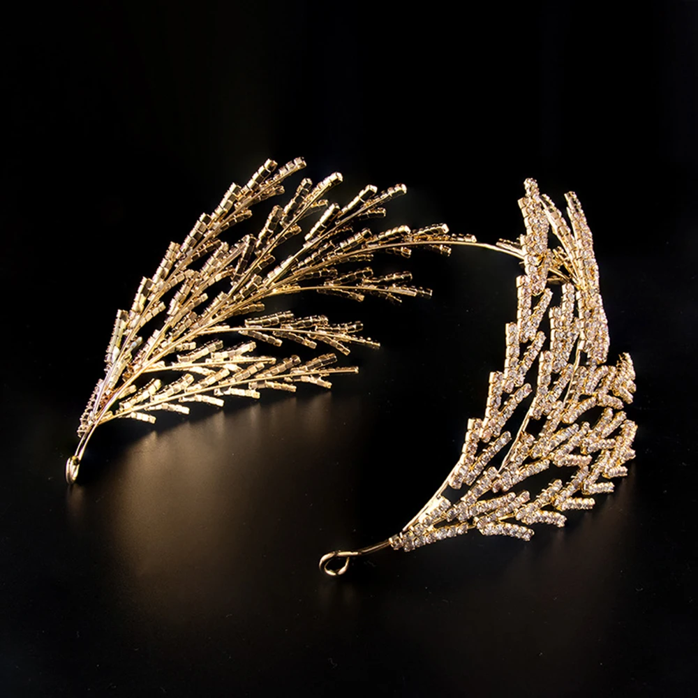 Itacazzo Bridal Headwear Headband Gold-Colour Women's Classic Party Wedding Dress Hairpin