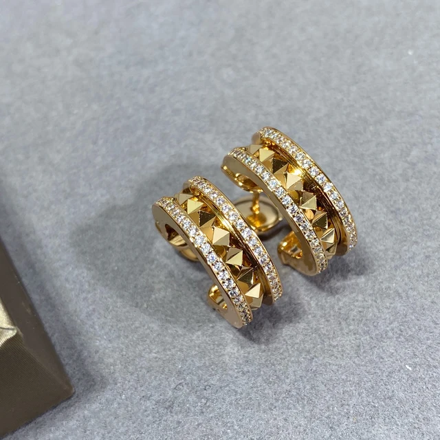 Europe And America Hot Selling Rose Gold Earring Women'S Fashion Brand Luxury Gifts Personality Temperament Banquet High Jewelry