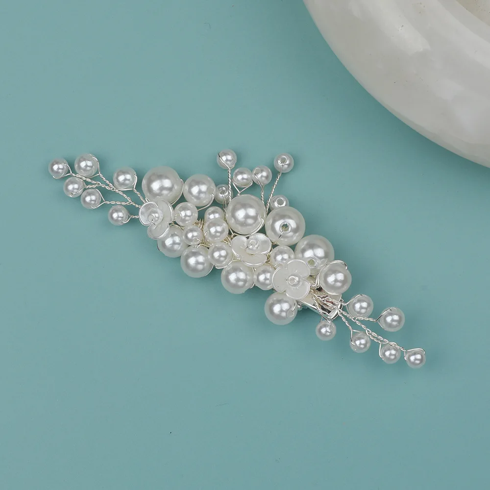 Korean Fashion Pearl Hair Combs Handmade Hairpins and Clips for Women Girls Bride Wedding Hair Styling Jewelry Accessories