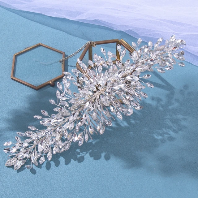 Luxury Crystal Hair Comb Headband Hairband Tiara For Women Bride Rhinestone Bridal Wedding Hair Accessories Jewelry Headband