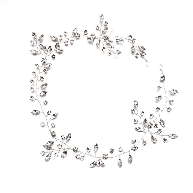 Rhinestone Pearl Hair Accessories Hairband Hairpins Crystal Hair Belt Wedding Bridal Hair Ornaments Hair Jewelry Bride Headdress