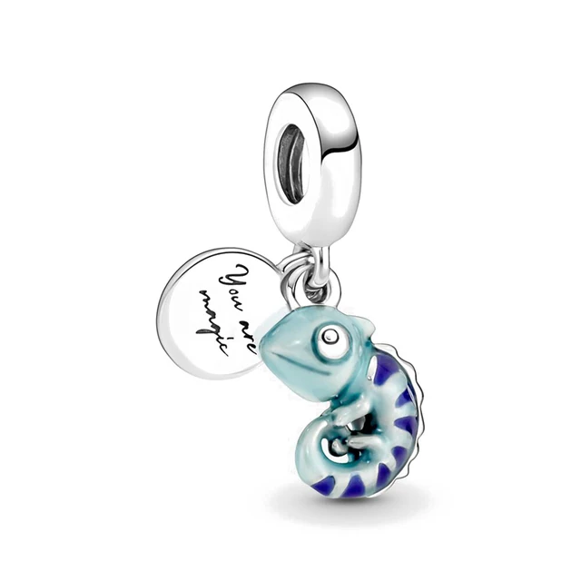 HOT plata de ley 925 Sterling silver Murano Glass Cute Octopus Charms Beads Fit Original Pandora Bracelet Pendant Jewelry
