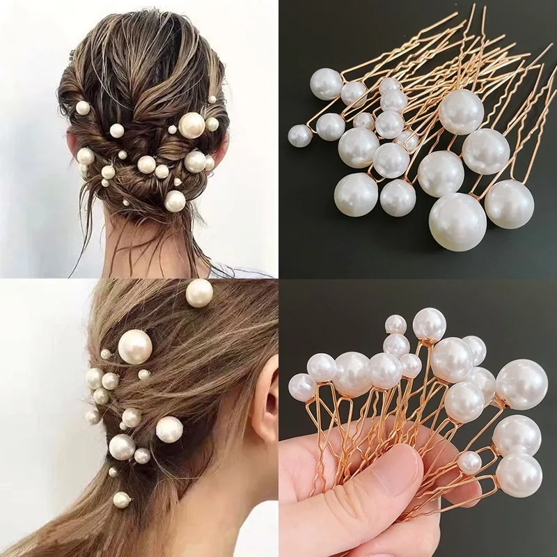 Western Wedding Fashion Jewelry Headdress for Bride Handmade Wedding Crown Floral Pearl Hair Accessories Hairpin Ornaments