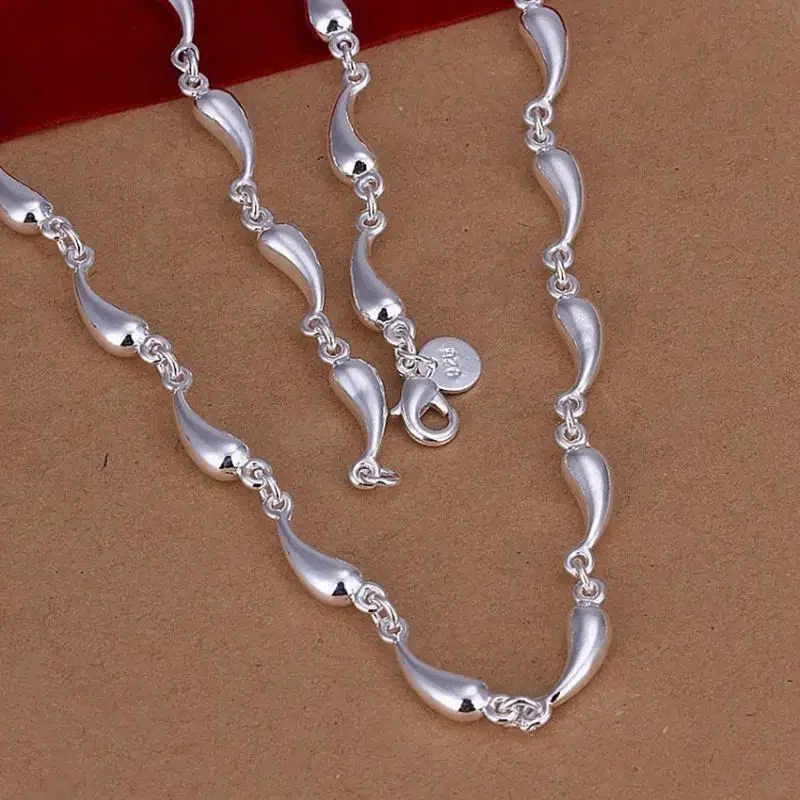 45CM 925 sterling silver chain Necklace cute for women jewelry designer wedding engagement gifts Nice Party hot