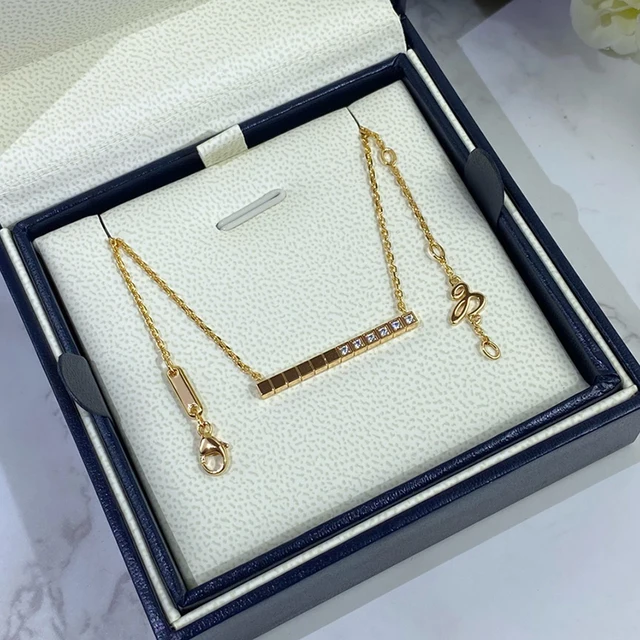 Hot Selling Simple And Luxury Jewelry 925 Sterling Silver Zircon Ice Block Necklace Women Man 목걸이 Trend Fashion Brand Gifts