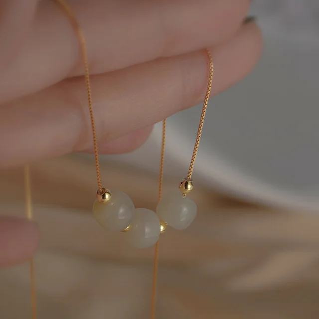 316L Stainless Steel New Fashion Upscale Jewelry Pure Cute Sweet Beaded Charms Snake Chain Choker Necklaces Pendants For Women