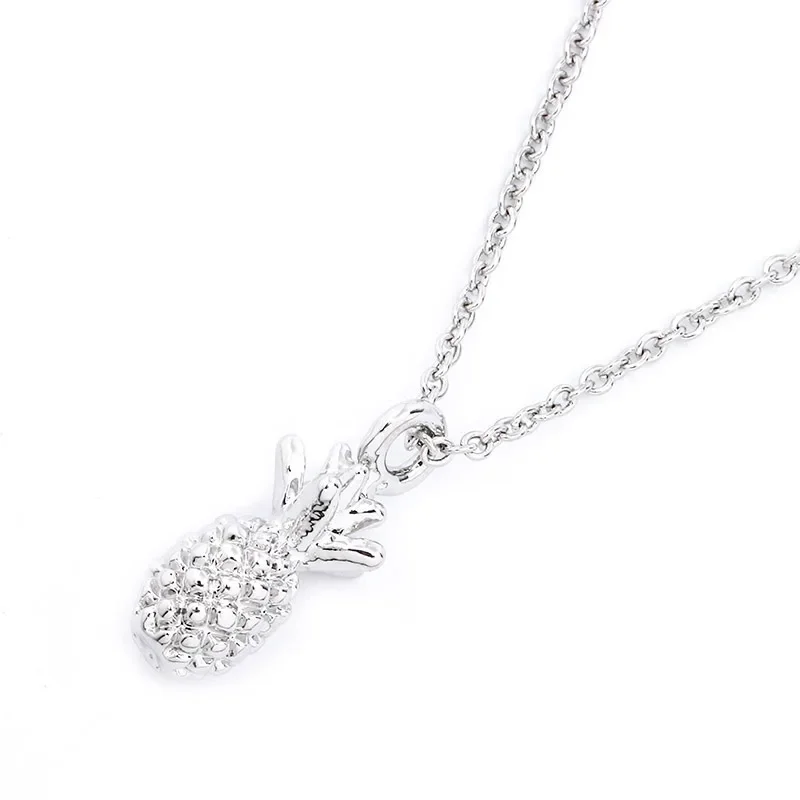 1pc Fashion Stainless Steel Necklace Women's Lover Gold And Silver Color Pineapple Pendant Necklace Engagement JewelryProduct se
