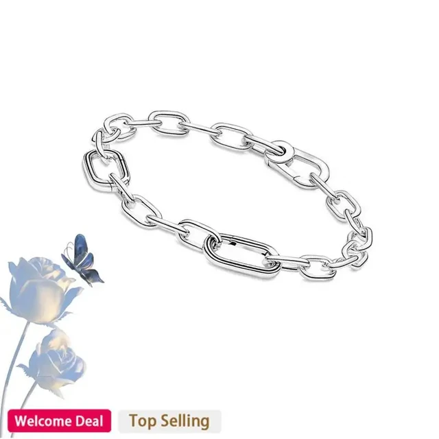 Popular For Original Charm Two Color Love Pearl Logo ME Chain Bracelet Fashion Light Luxury DIY Charm Jewelry Gift