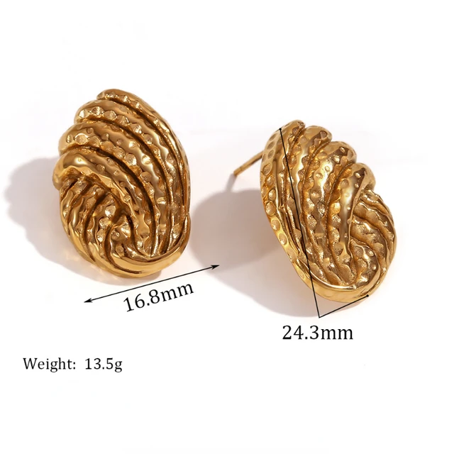 Modern Jewelry European and American Design Metal Irregular Earrings For Women Party Gifts Simply Design Accessories