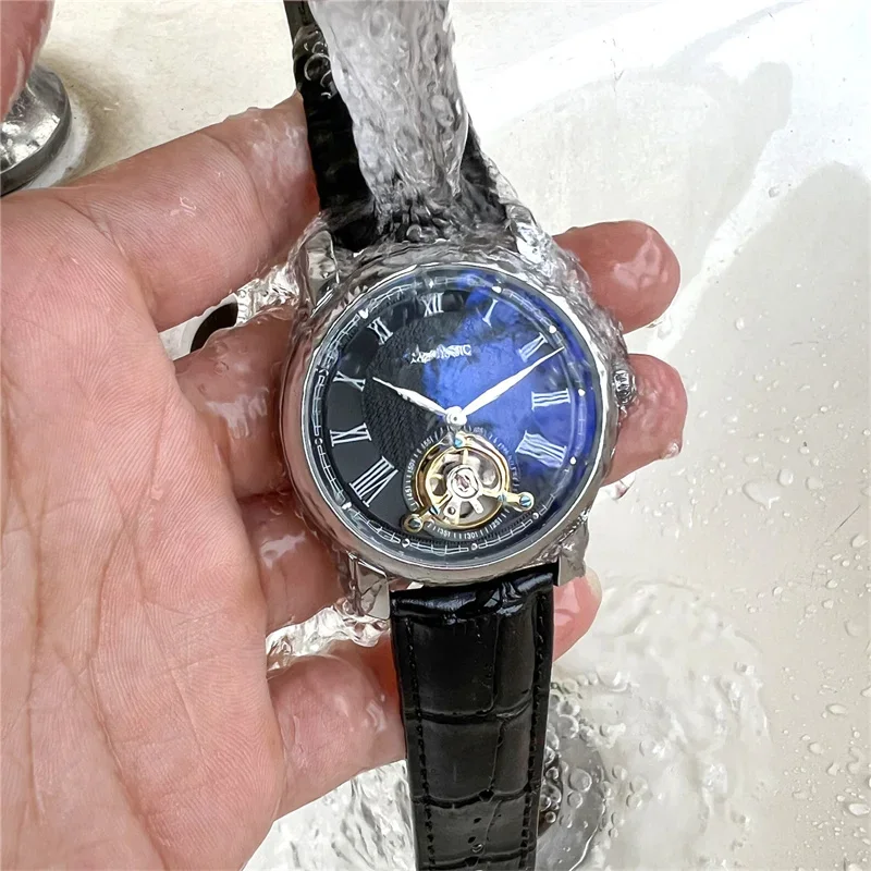 AOKULASIC Men Wristwatch Automatic Mechanical MilitaryArmy Sport Tourbillon Male Clock Top Brand Luxury Waterproof Watch 548