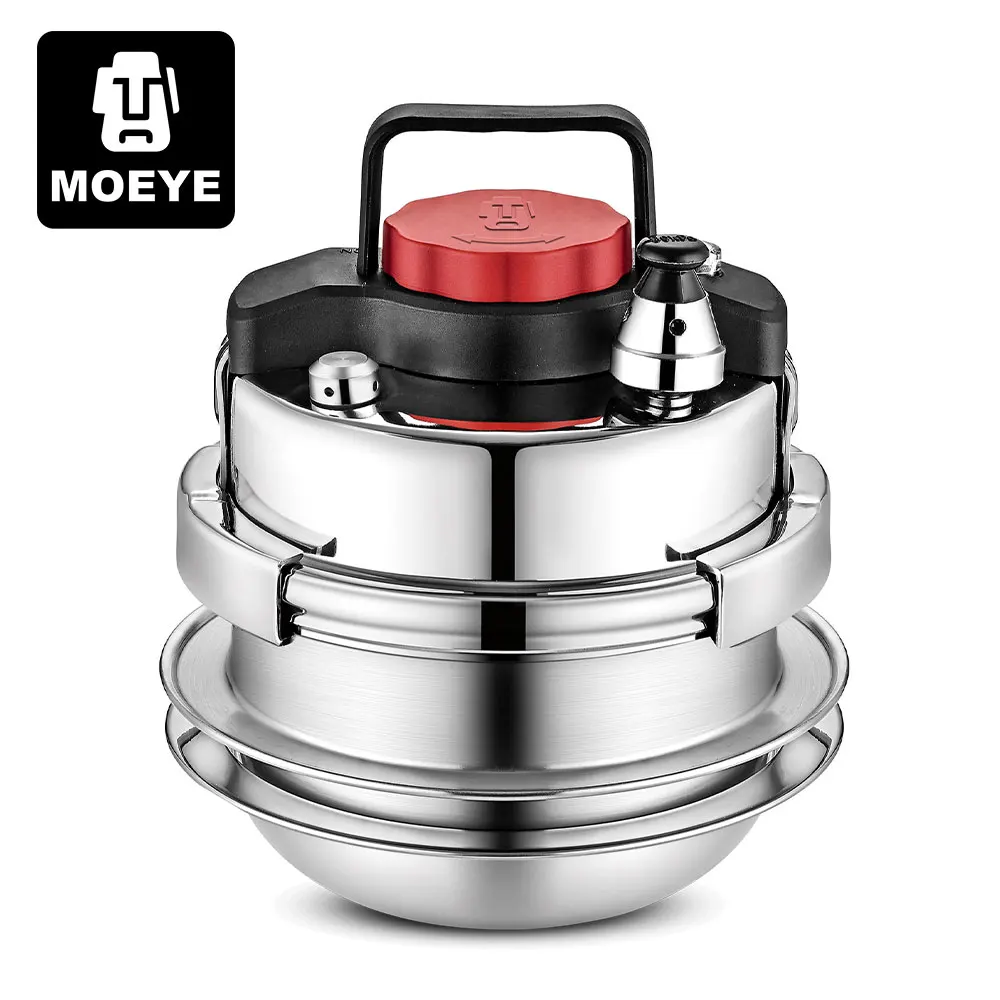 MOEYE 1.4L/1.6L Mini Pressure Cooker Stainless Steel Outdoor Camping Micro Pressure Cooker Household Mini Rice Cooker