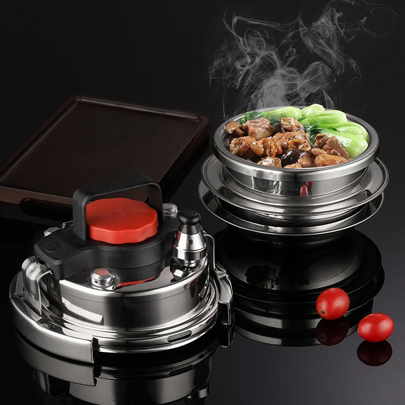 MOEYE 1.4L/1.6L Mini Pressure Cooker Stainless Steel Outdoor Camping Micro Pressure Cooker Household Mini Rice Cooker